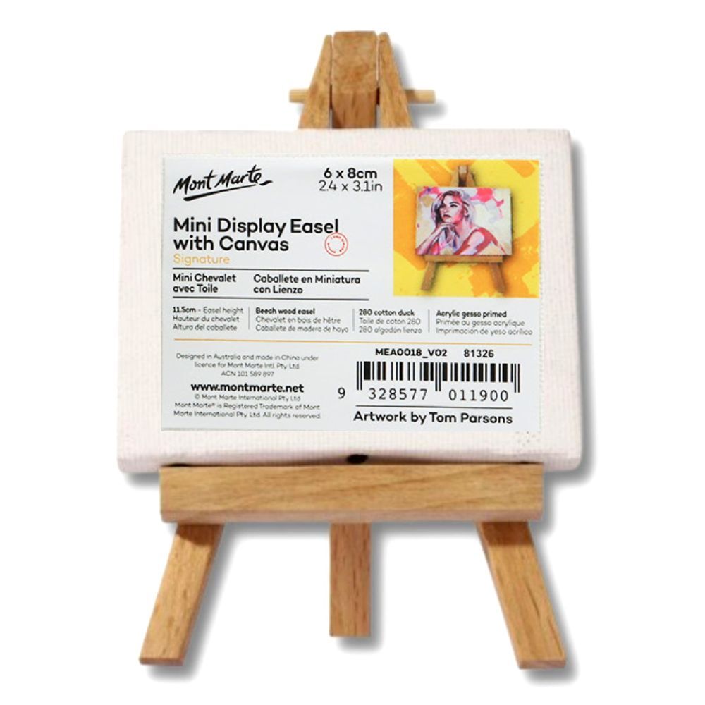 US Art Supply 3 x 3 Mini Professional Primed Stretched Canvas (1-Pack of 12-Mini Canvases)