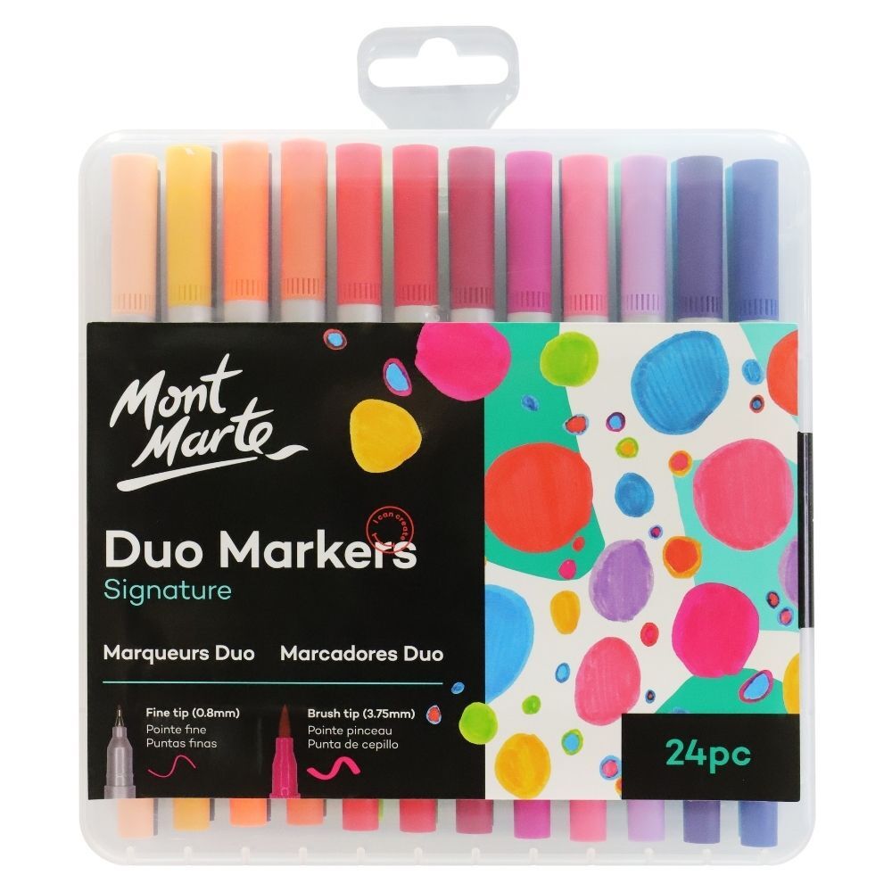 Crafts 4 All crafts 4 all fabric markers for kids & adults - 36 dual tip,  water-based, permanent fabric marker pens w/minimal bleed for de