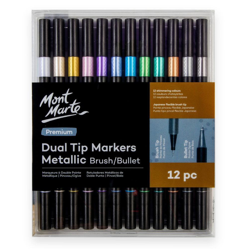 Mont Marte Real Brush Pens 12pc