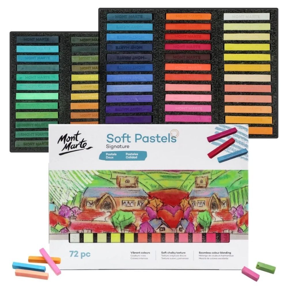 Premium Soft Pastels 72pk - Oil Pastels & Chalk - Art Supplies & Painting