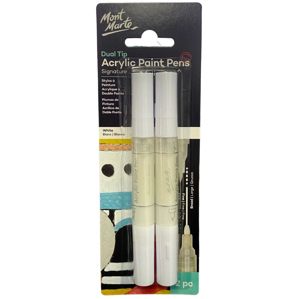 Premium White Gel Pens 12Pk - Writing Pens & Markers - Art Supplies & Painting