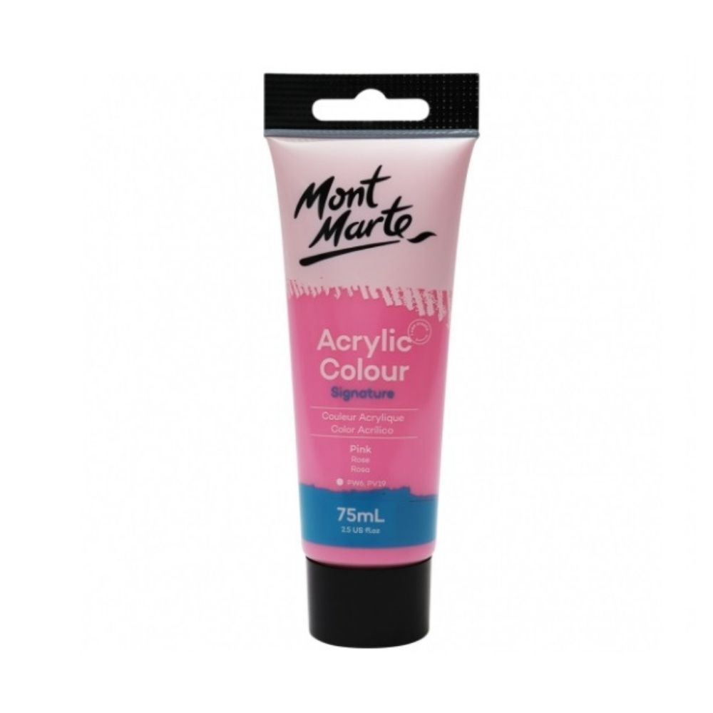 Mont Marte Signature Acrylic Paint 75ml Tube - Pink