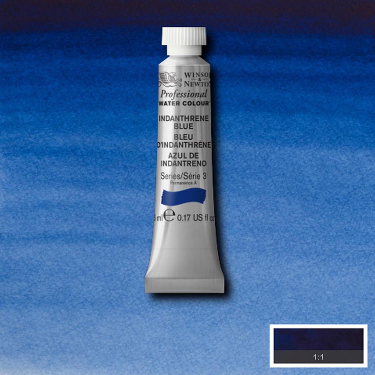 winsor & newton artists' watercolour 5ml s3 - indanthrene blue