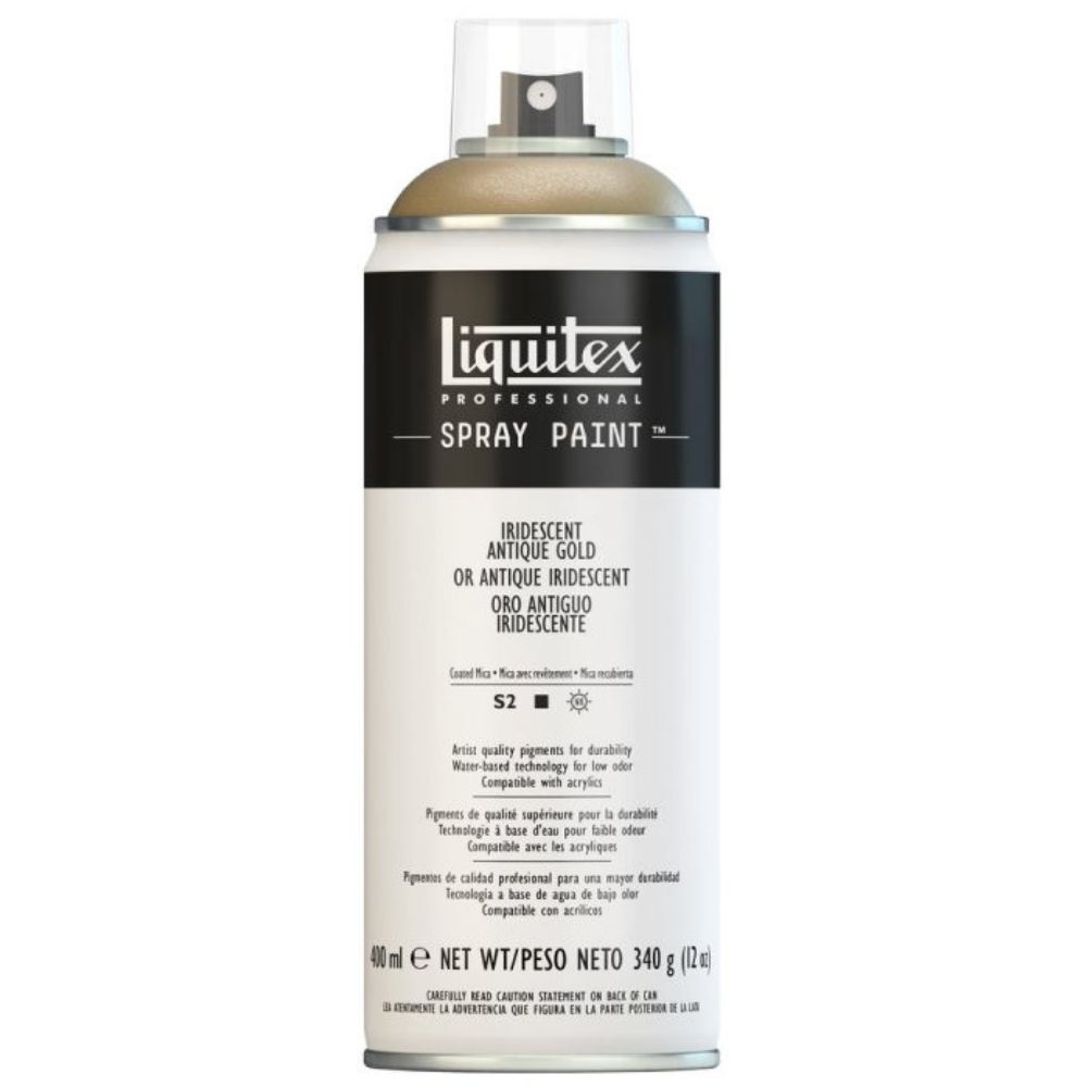 Liquitex Professional Spray Paint 400ml Can - Iridescent Antique Gold