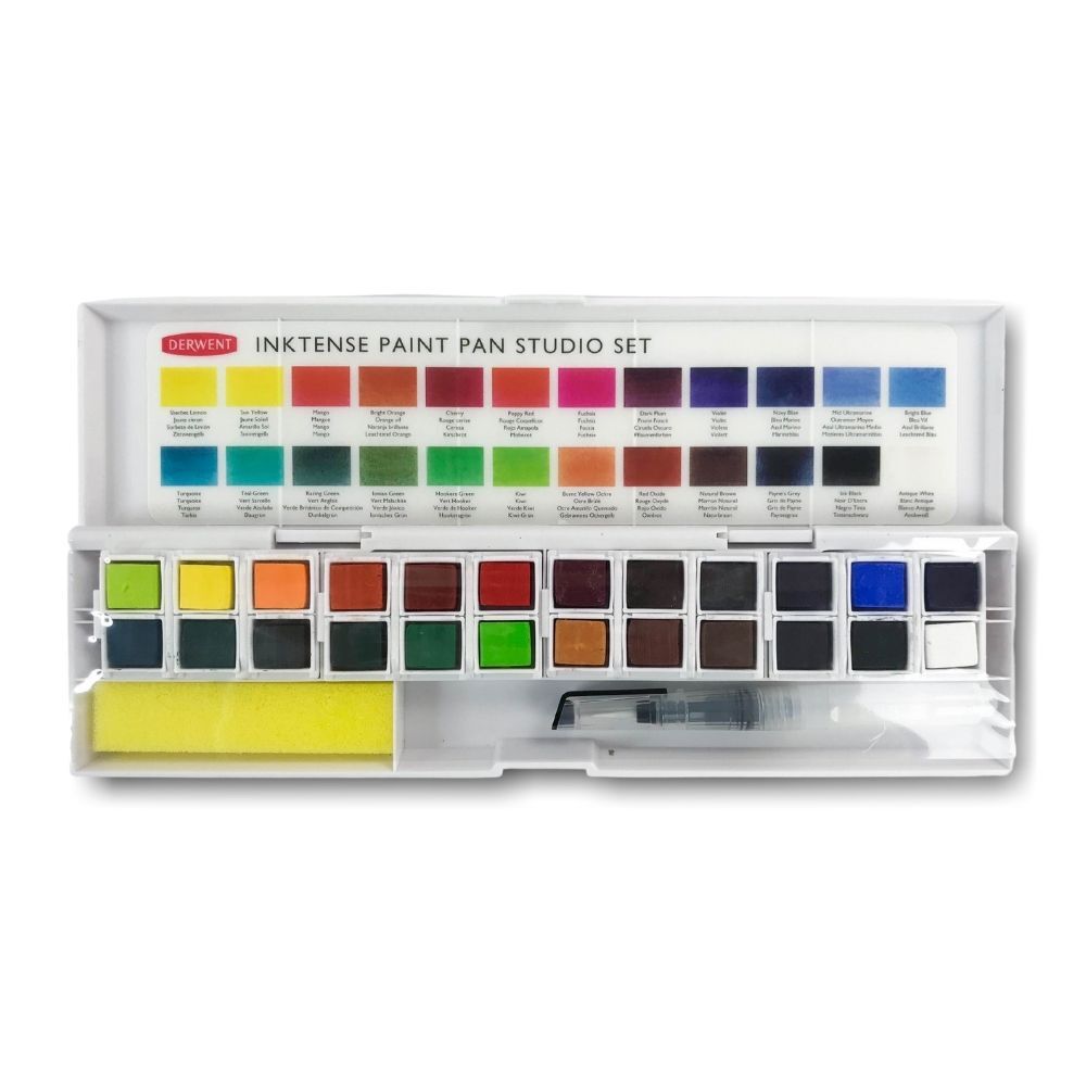 Derwent Inktense Paint Pan Travel Set