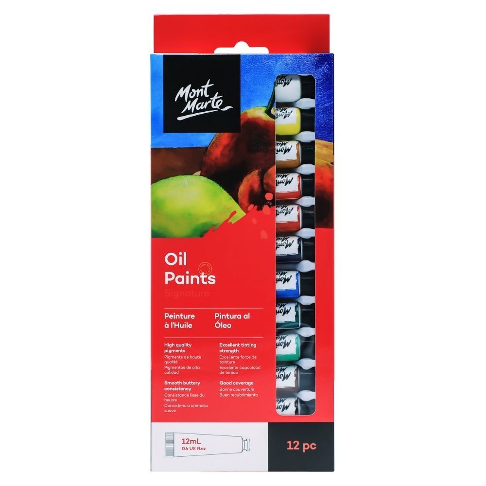 Mont Marte Oil Paint Colour Chart