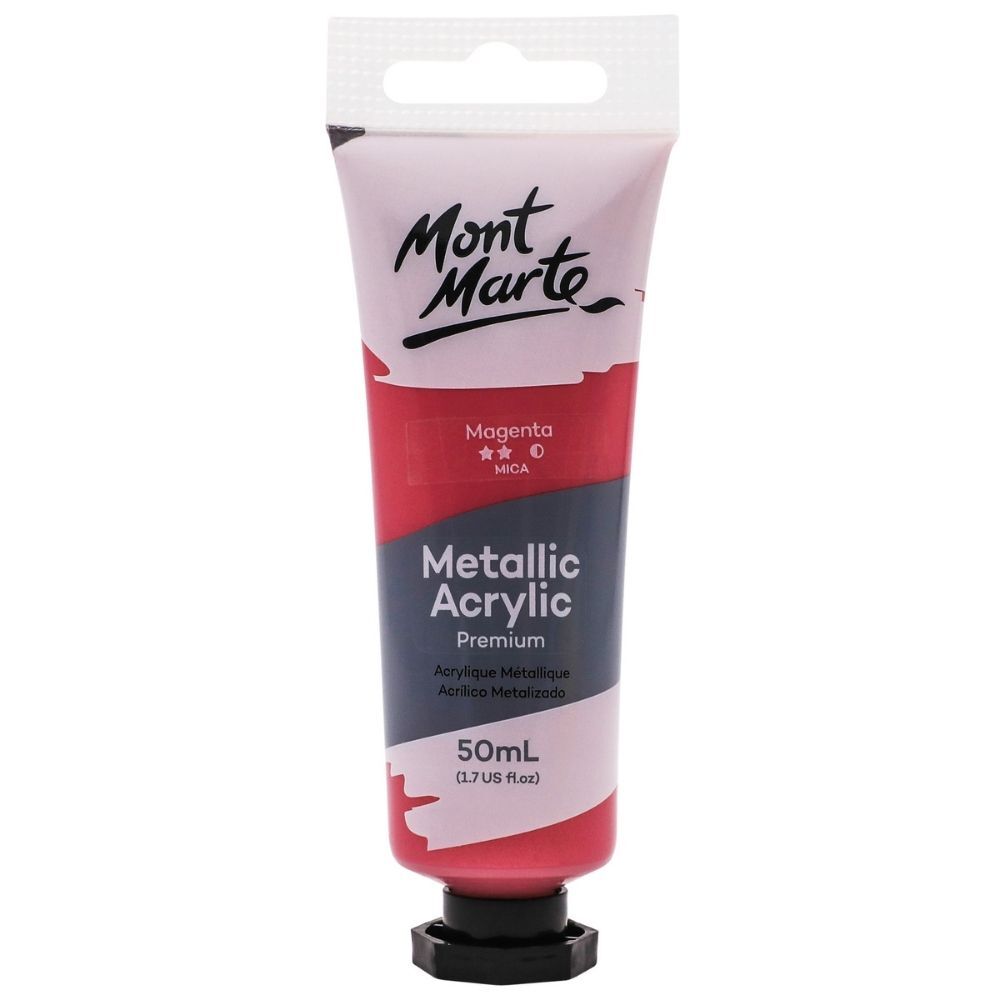 Mont Marte Signature Acrylic Paint 75ml Tube - Magenta