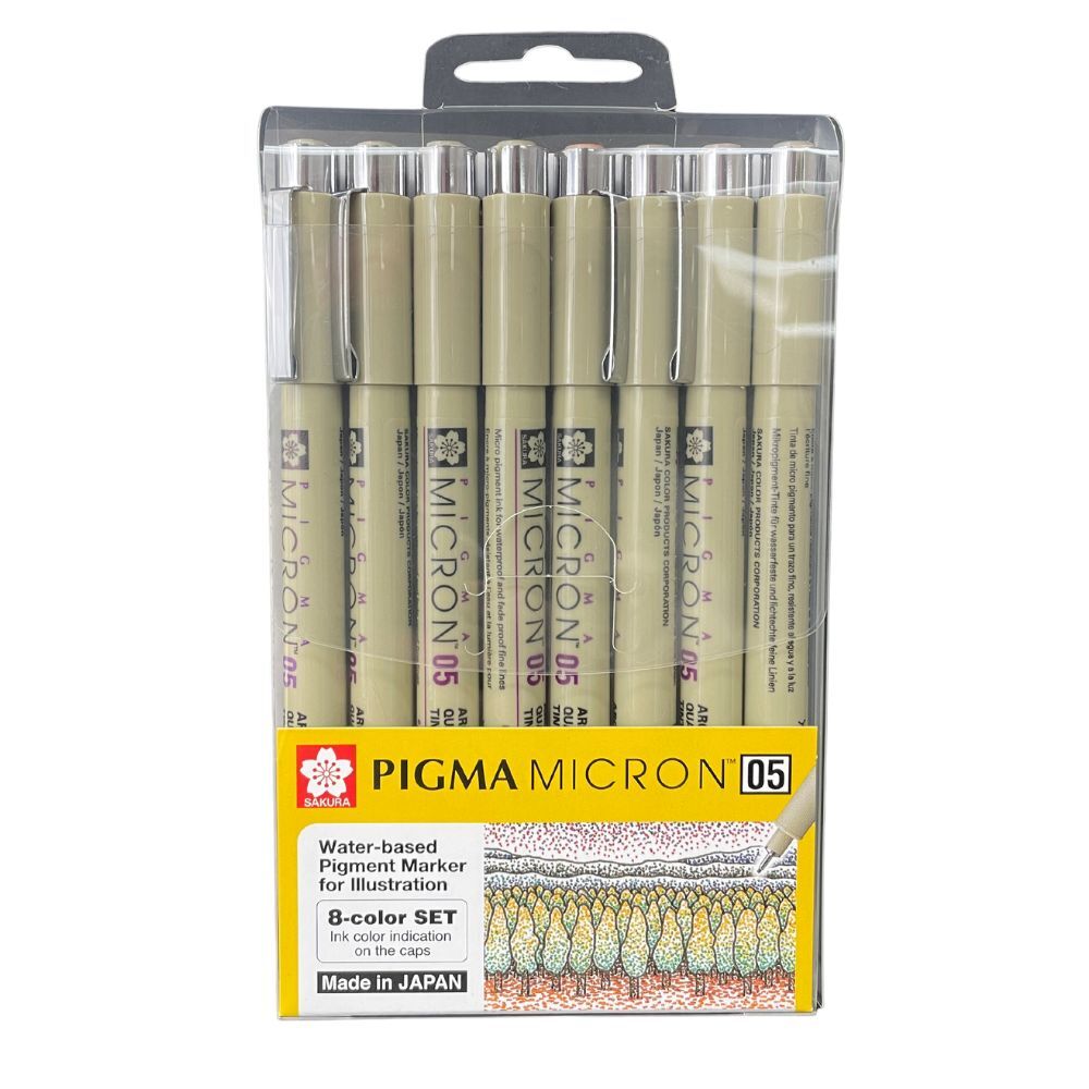 Sakura - Pigma Micron Pen - Set-Assorted - 8-Color 05 Set