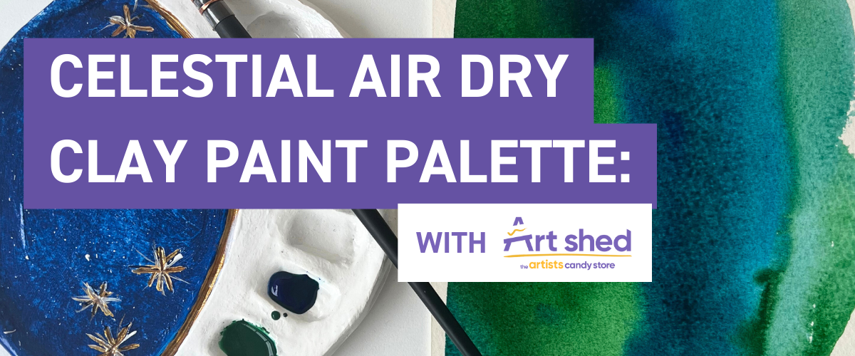 Art Shed Blog Sculpting and Modelling DIY Celestial Air Dry Clay Paint  Palette