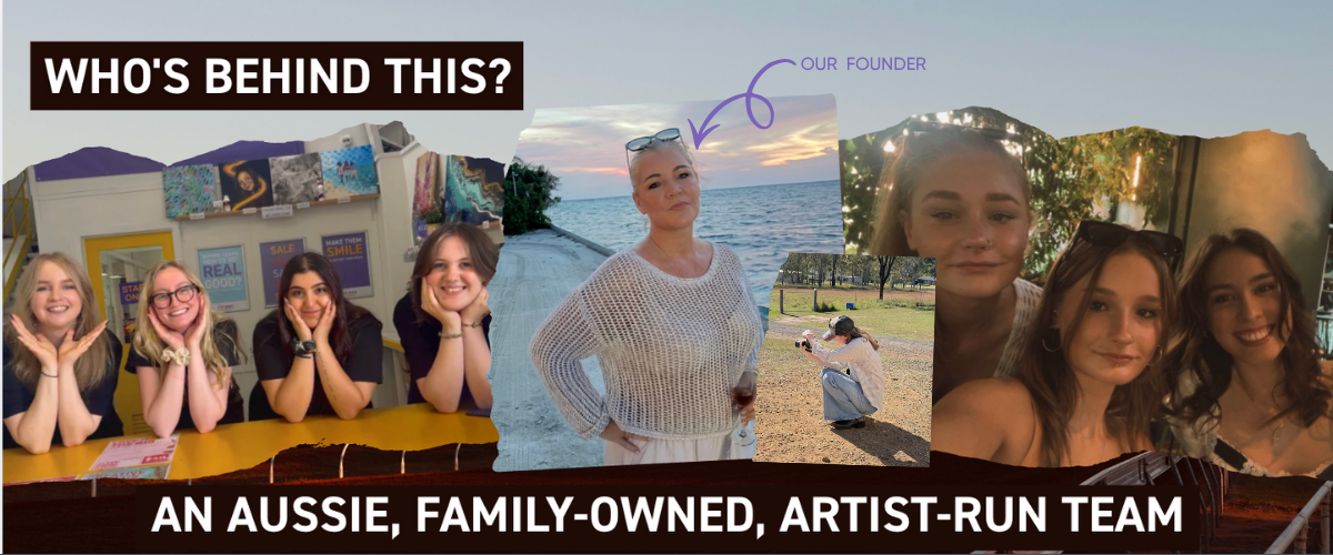 	The Art Shed team behind the Aussie August campaign