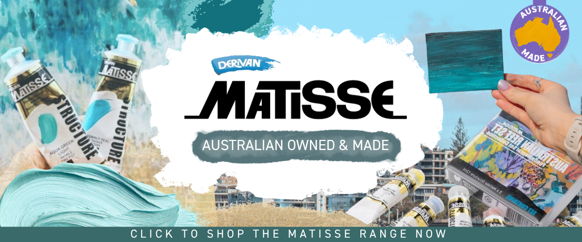 Matisse acrylic paint, made in Sydney by Derivan since 1958