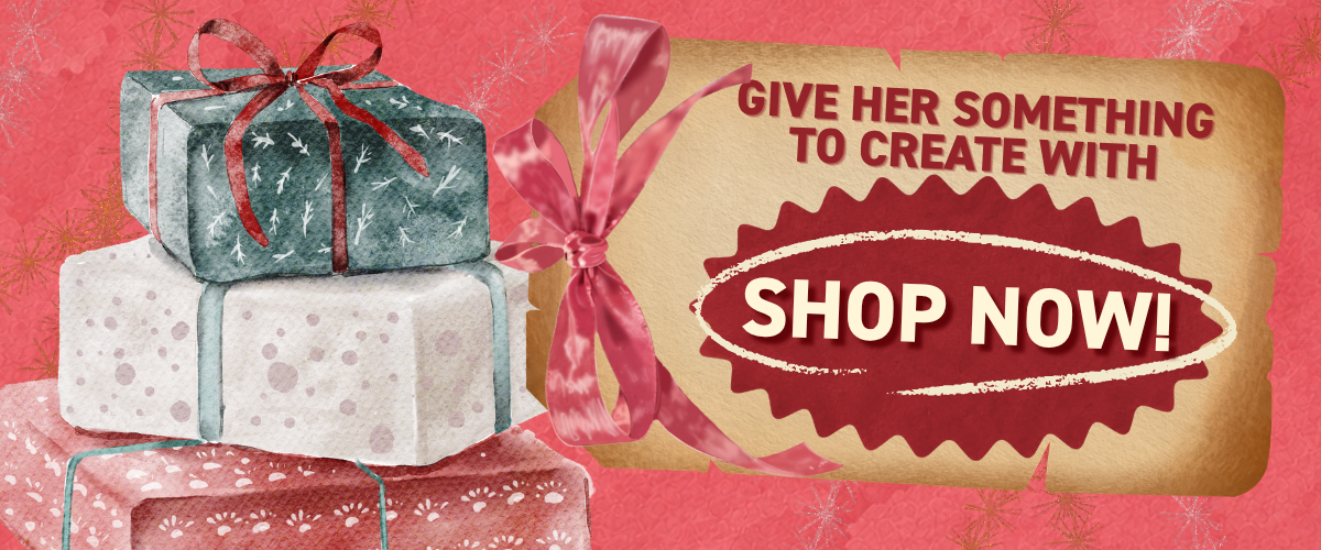 Give her something to create with: shop Christmas gifts for artists at Art Shed