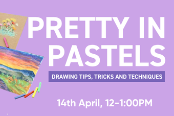 Art Shed free Demo Pretty In Pink Pastel Drawing