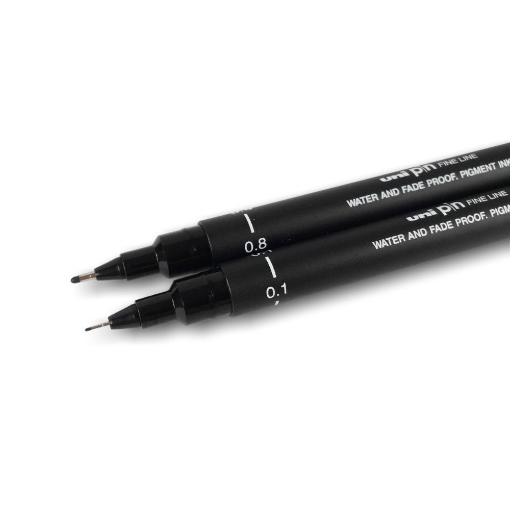 Creative Mark CAlligraphy & Fineliner Pen Set Lettering Drawing Super Black,  Permanent, Waterproof, & Acid-Free Chisel Nylon-Nibs Pens & Medium Brush  Tip - [Lettering & CAlligraphy Set of 3] 