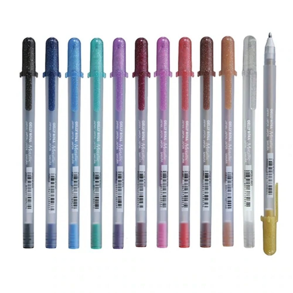 Dual Tip Metallic Markers, Metalic Paint Pen With Chisel Tip & Round Tip,  Decorating Supplies For Scrapbooking, Scrapbook, Scrap Booking, Art Craft.