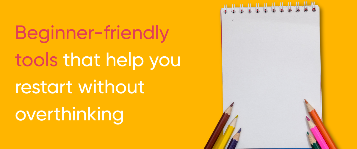 Studio storage solutions and art tools that make restarting your art practice easier and more organised