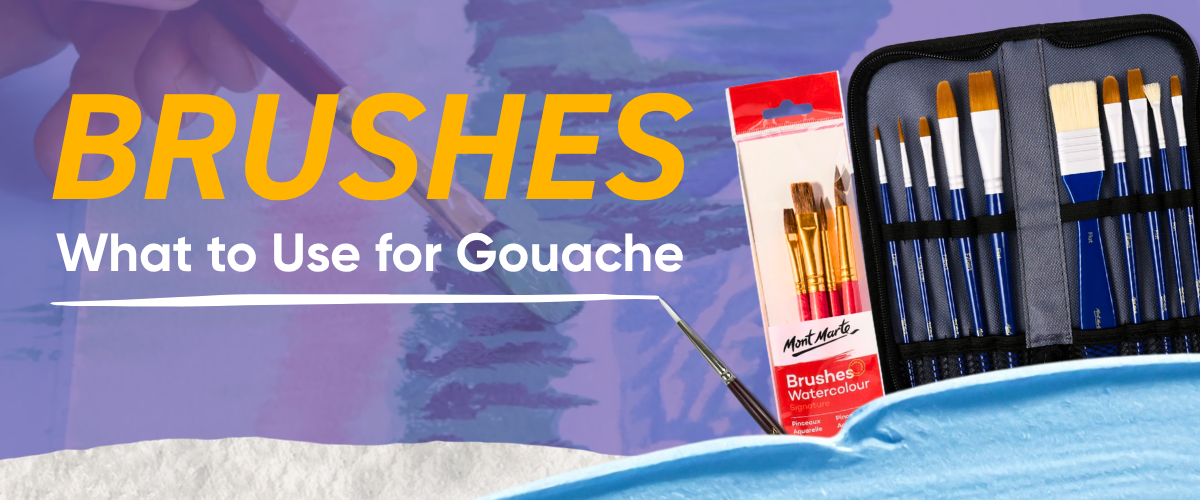  Best brushes for gouache painting — synthetic watercolour brushes including round, flat and filbert shapes, Art Shed Australia