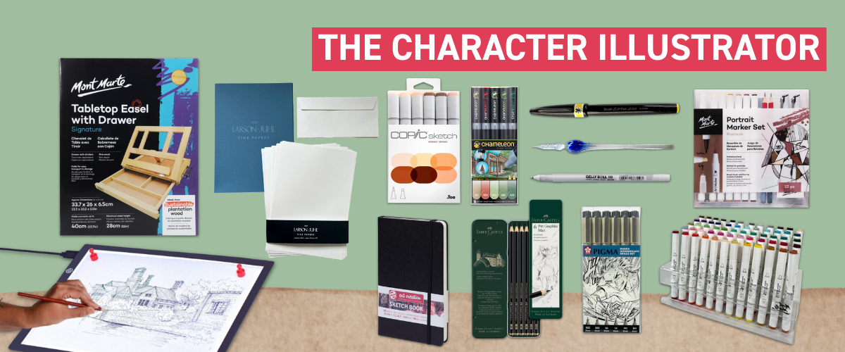 Christmas art gifts for teen boys – manga and character illustration supplies banner