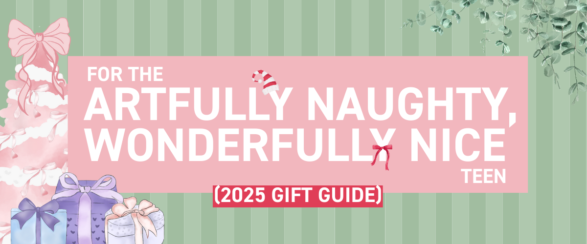 Christmas gift guide for creative teen girls 2025 – art supplies, journals, and DIY craft kits from Art Shed