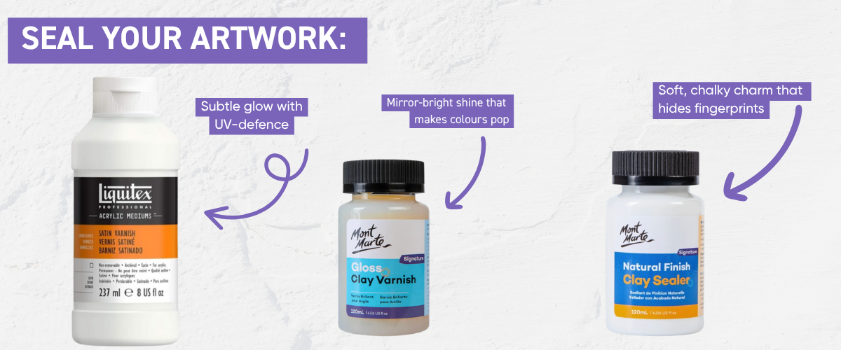 Clay Varnishes: Gloss, Matte & Satin Finishes”