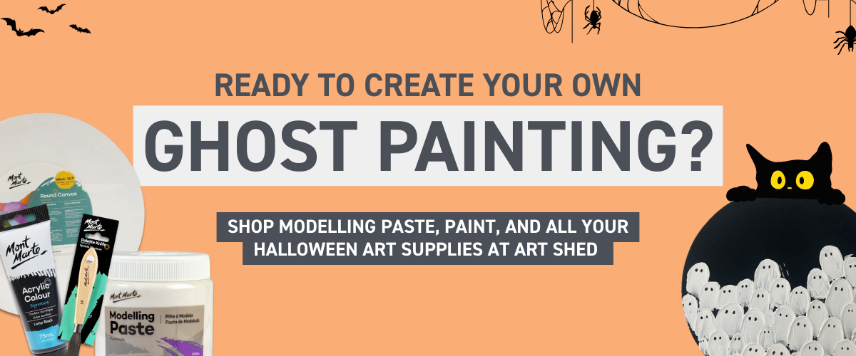 DIY ghost painting art supplies – shop Halloween craft essentials at Art Shed