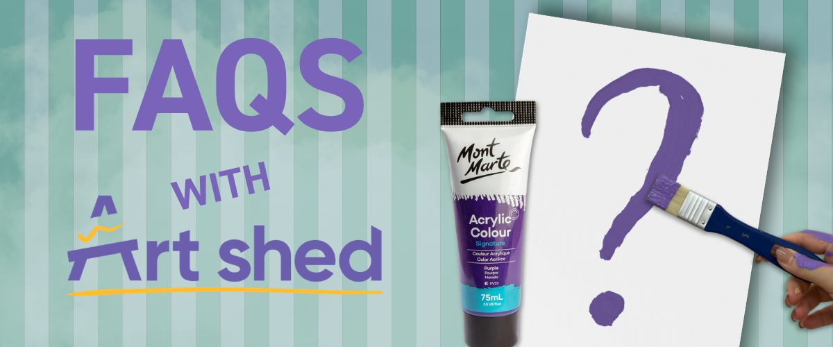 Beginner painting FAQs covering acrylic paint, gesso, colour mixing, sealing artwork and art techniques