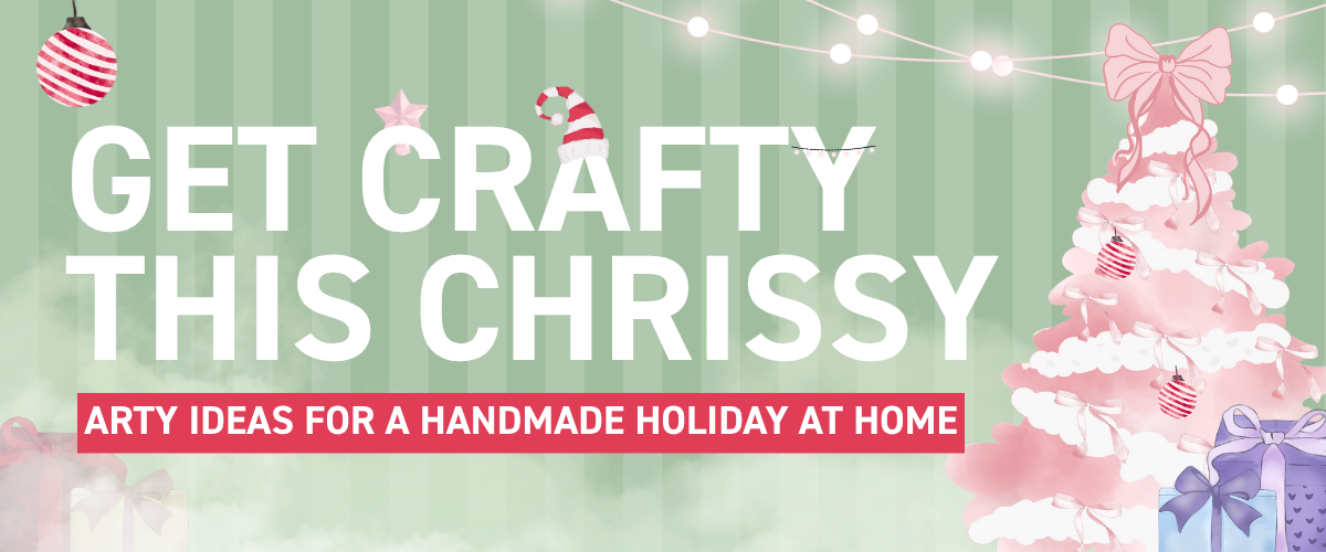 Festive handmade Christmas crafts and DIY gift ideas using Art Shed art supplies – creative holiday inspiration