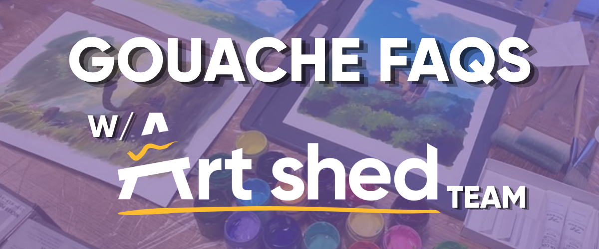 Frequently asked questions about gouache paint answered by Art Shed Australia