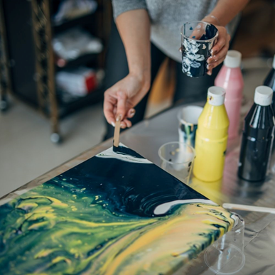 Creating Cells with Floetrol - Creating Fluid Acrylic Paintings
