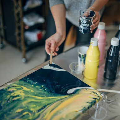 How to Protect your Paintings made with Liquitex Pouring Medium