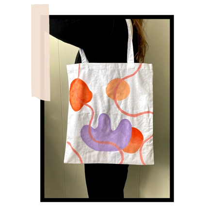 ART?' PAINTED TOTE BAG