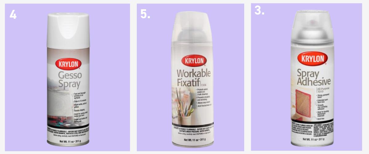 Side-by-side Triple-Thick Glaze high-gloss finish and Workable Fixatif sealing pastel sketch with no smudge