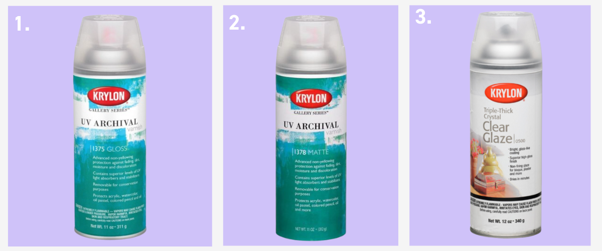 Krylon UV-Archival Varnish can beside sun-lit canvas—high-gloss, matte and satin options for UV protection in Australia