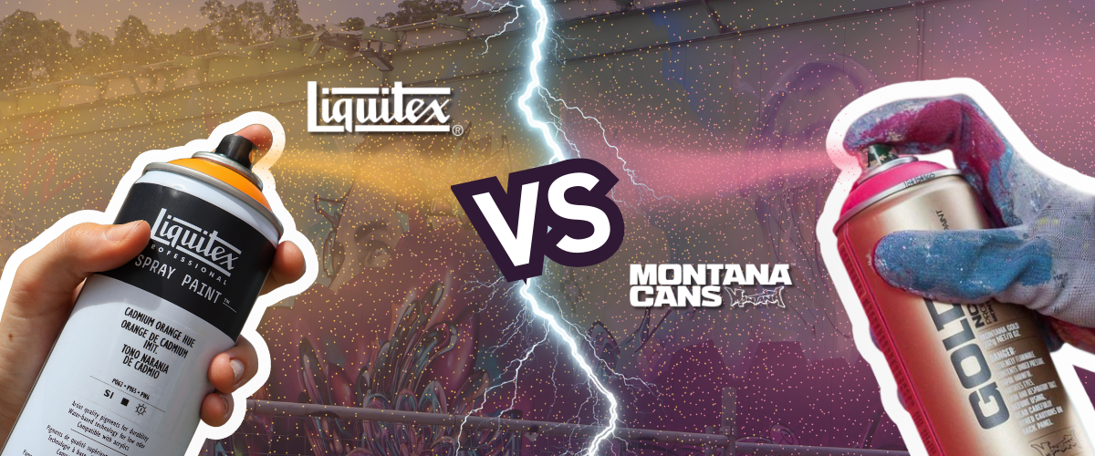 Liquitex vs Montana spray paint key differences guide comparing artist spray paint brands