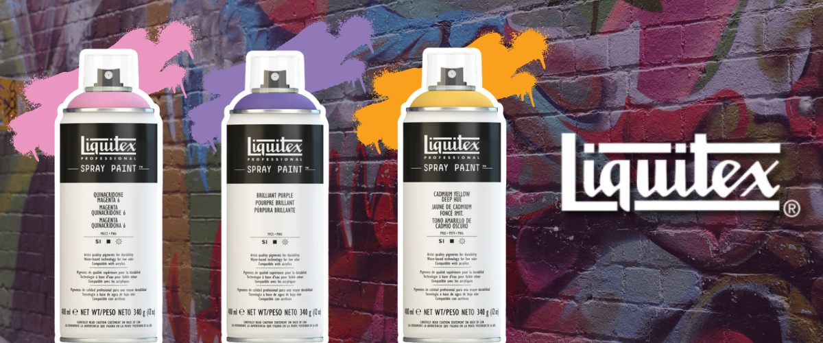 Liquitex Professional spray paint cans for fine art, mixed media and studio painting