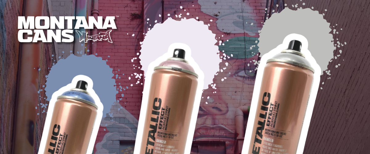 Montana spray paint cans range for street art, murals and graffiti painting