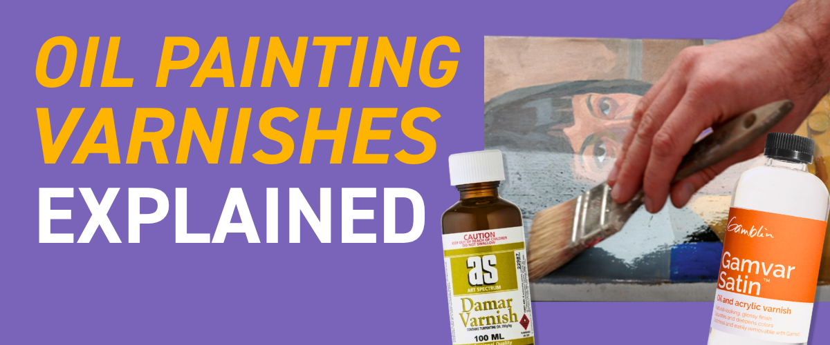 Oil painting varnishes used to protect finished artworks and adjust matte, satin or gloss finish