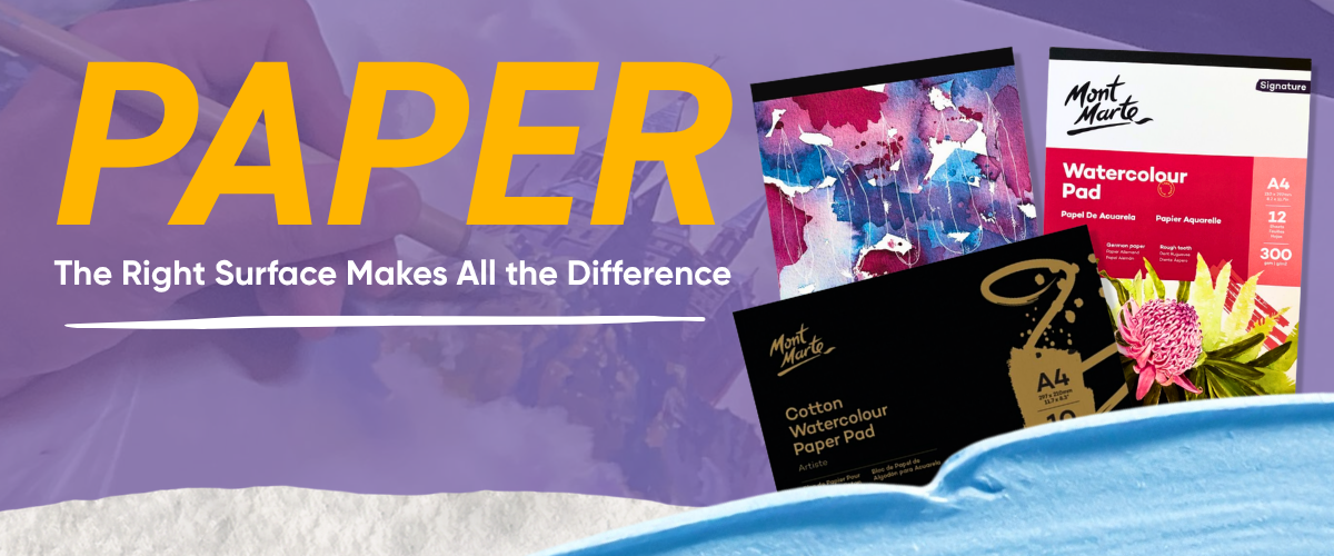 Best paper for gouache painting — watercolour paper pads, toned papers and sketchbooks for gouache, Art Shed Australia