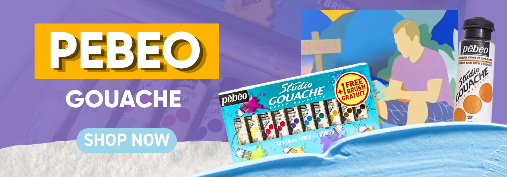  Pebeo Studio gouache paint — French mid-range gouache paint set for hobbyists and students, Art Shed Australia
