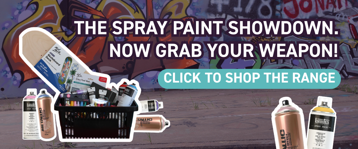 Shop Liquitex and Montana spray paint online in Australia at Art Shed
