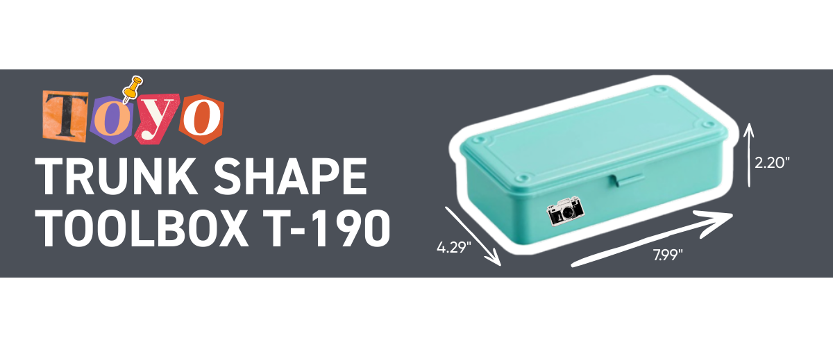  Toyo Trunk Shape Toolbox T-190 steel storage box for art tools