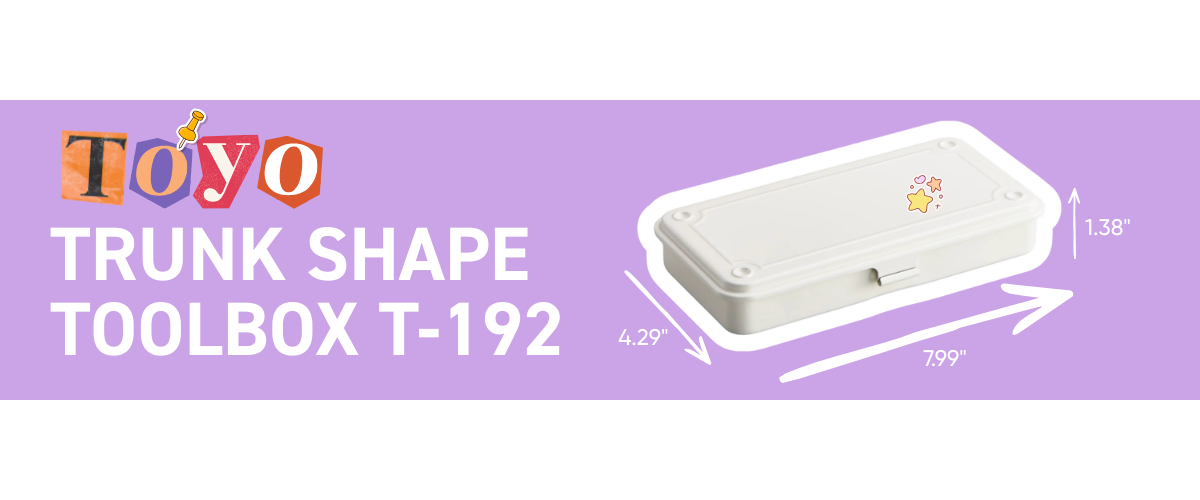  Toyo Trunk Shape Toolbox T-192 steel toolbox for art and craft supplies