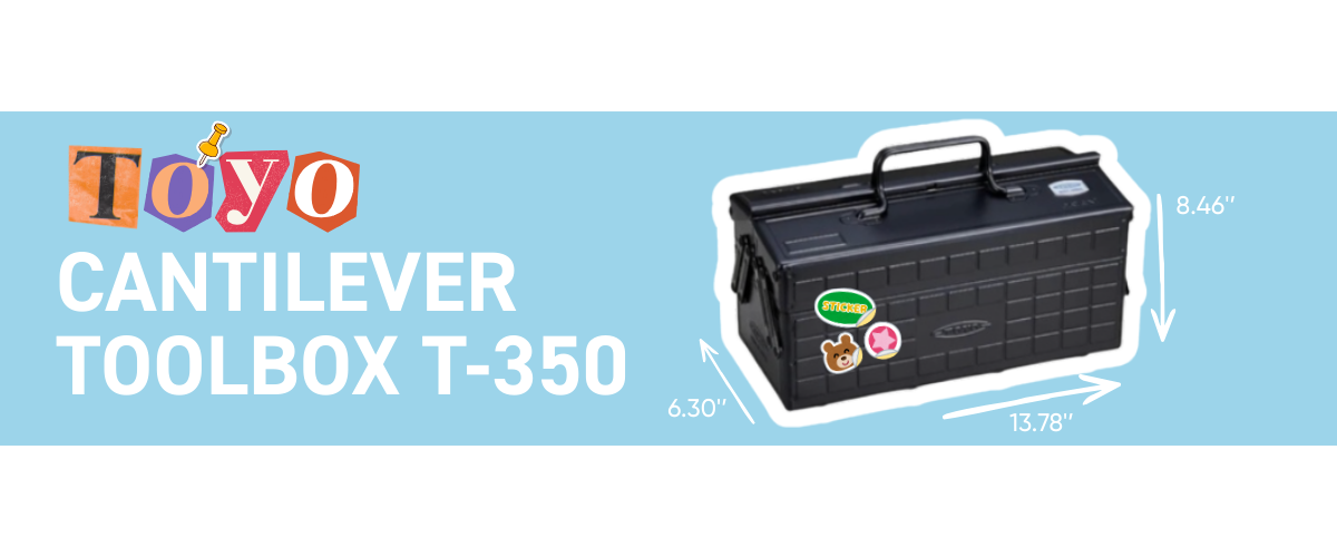  Toyo Cantilever Toolbox T-350 steel artist toolbox with multi-tier storage