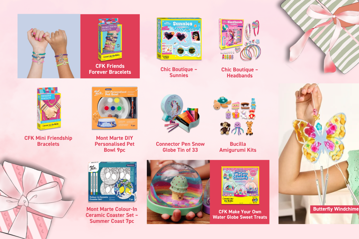 Top kids art supplies from Art Shed – glitter packs, markers, paint sets and more