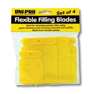 Uni-Pro Plastic Flexible Filling Blade 4 Piece Set