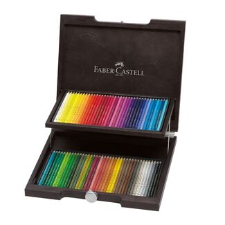 Faber Castell Polychromos Artist's Colour Pencils Wooden Case of 72