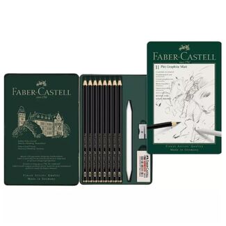 Faber Castell Pitt Graphite Matt Pencils Set 11pc