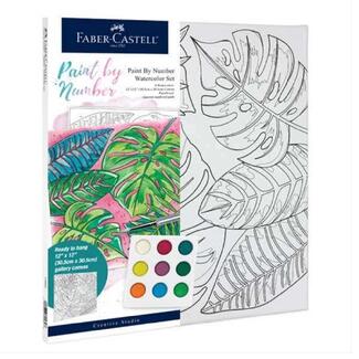Faber Castell Creative Studio Paint By Numbers Watercolour Set - Tropical