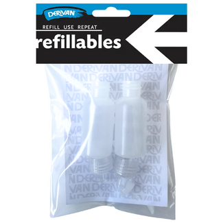 Derivan Refillables Plastic Bottle Lid & Nozzle 36ml 2pc