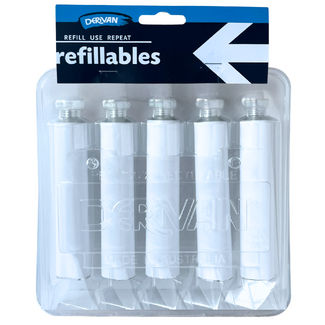 Derivan Refillables Paint Tubes Aluminium with Flip Cap 40ml 5pc
